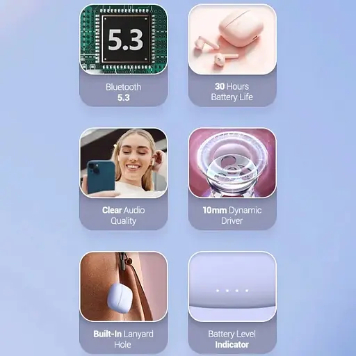 Наушники TWS Vention Elf Earbuds E03 Blue