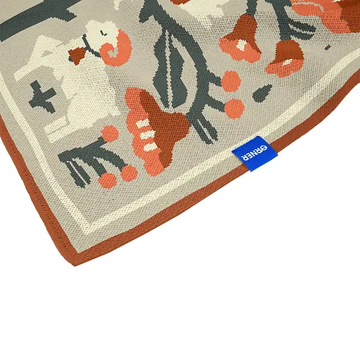 Плед Orner Вічне дерево життя світлий 130 x 170 см - фото 4