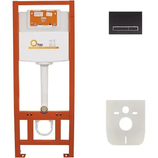 Набір інсталяцій 4 в 1 Q-tap Nest ST з лінійною панеллю смыва QT0133M425M08V1091MB - фото 1