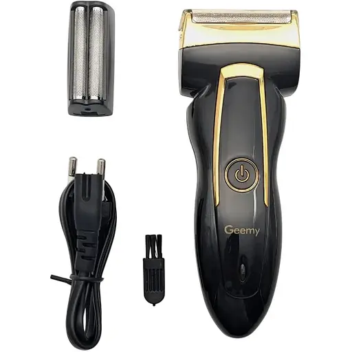 Електрична чоловіча електробритва для бороди Geemy GM 9002  акумуляторна з додатковим лезом - фото 1