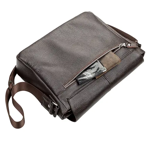 Сумка кожаная мужская SHVIGEL 30х22х8 см sum0012639 - фото 5