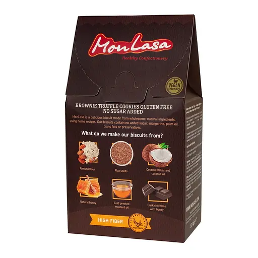 Печенье MonLasa брауни трюфель, безглютеновое 120 г - фото 2