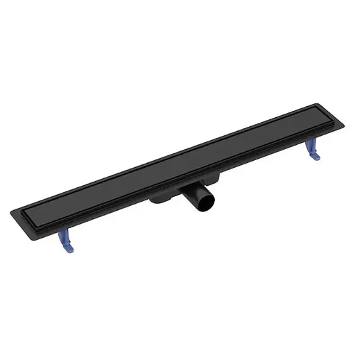 Трап душевой с двухсторонней решеткой Cersanit Tako 80 см Черный 30412 - фото 1