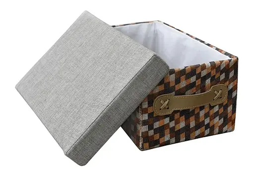 Короб для хранения Handy Home Клеточки с крышкой 31х20х14 см (FBC03-S) - фото 3