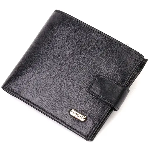 Мужской кожаный кошелек Canpellini 11.5х9.7х2 см acs0025630 - фото 1
