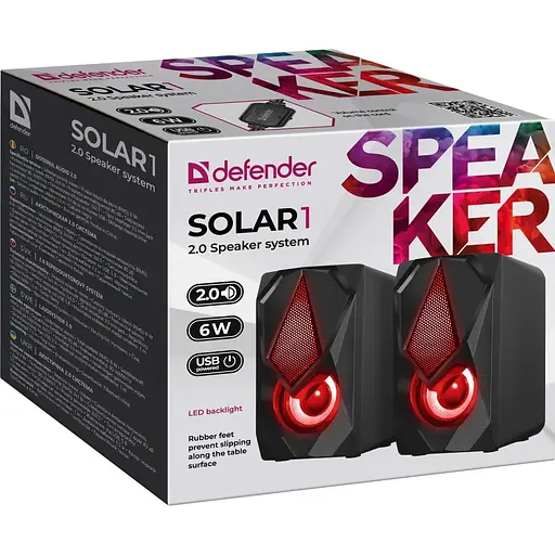 Акустическая система Defender Solar 1 Black - фото 10