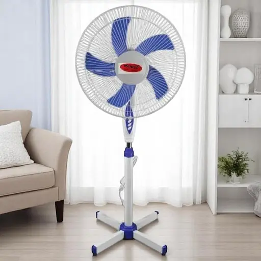 Вентилятор для підлоги Wimpex WX-1612 Біло-синій - фото 2