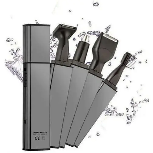 Тример для стрижки волосся носа вух брів Gemei GM 3116 4 в 1 машинка для видалення волосся на обличчі - фото 1