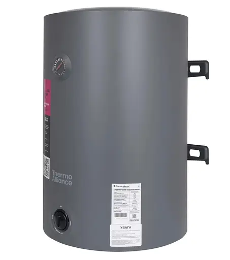 Водонагреватель электрический Thermo Alliance, 1500 Вт, мокрый ТЭН, 100 л универсальный, цилиндрический, серый (D100VH15Q3G) - фото 3
