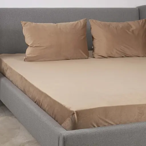 Простыня ТЕП Velour с резинкой капучино, 180 x 200 (2-04824_34144) - фото 2