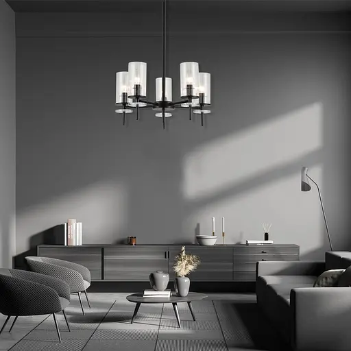 Люстра Ardero BL1750-1 CHICAGO під лампу чорний - фото 3