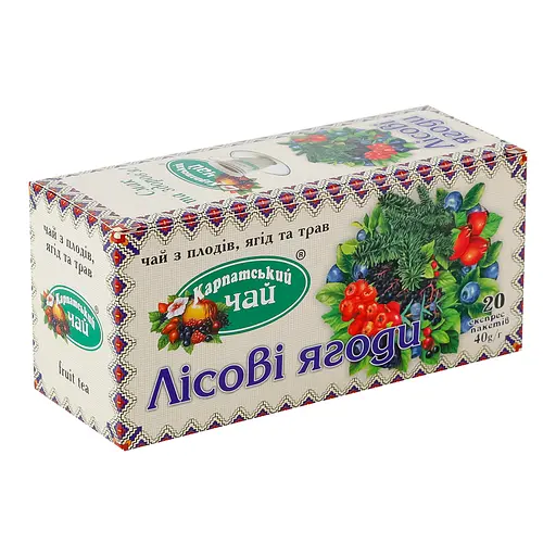 Чай Карпатський чай Лісові ягоди 40 г (20 шт. х 2 г) (48645) - фото 2
