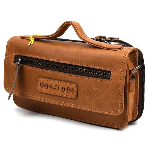 Чоловіча шкіряна сумка через плече Hill&Burry 20х11х6 см sum0025789 - фото 1