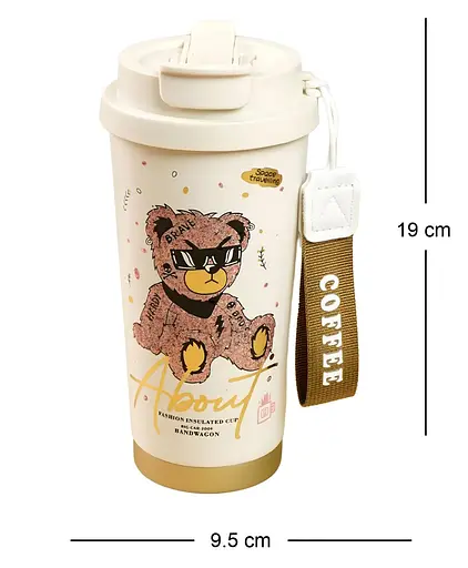 Термочашка About для кофе и чая 520 мл розовый мишка (BC-0387-5) - фото 2