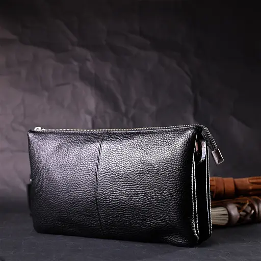 Кожаная женская сумка Grande Pelle 26х15.5х3 см sum0023606 - фото 9