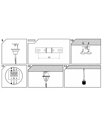 Підвісний світильник Nowodvorski 8152 Boston IV - фото 7