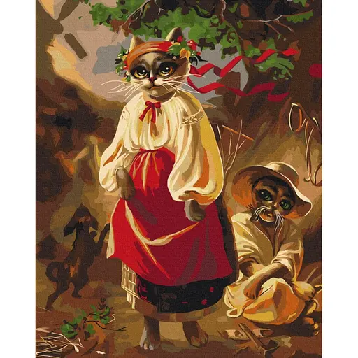 Картина за номерами "Котерина" ©Маріанна Пащук Brushme BS53663 40х50 см