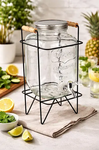 Лимонадник стеклянный на подставке "Yorkshire" 4.0 л - фото 2