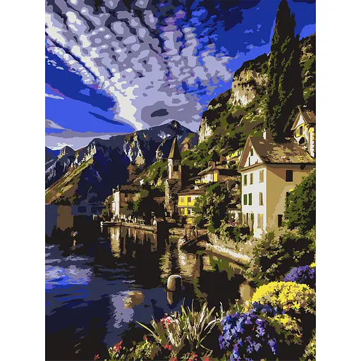 Картина по номерам Strateg Ночной город 30х40 см (SS-1293) - фото 1