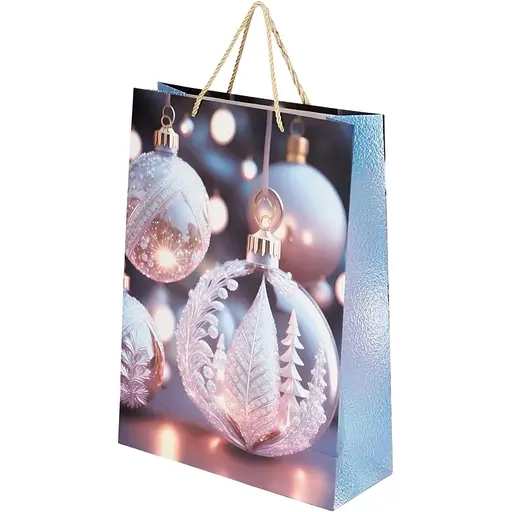 Пакет подарунковий новорічний Листок YY050927 Різнокольоровий (NY) - фото 1