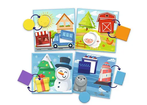 Настільна гра Trefl АБВГДейка. Кольори та фігури (Colours and shapes - Kid`s ABC) (02159) - фото 2