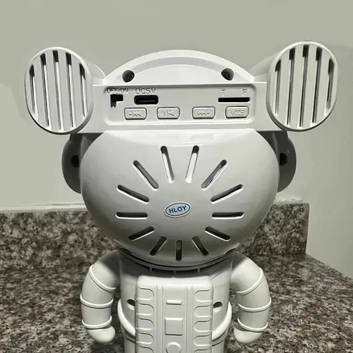 Лазерний нічник-проектор зоряного неба з bluetooth динаміком Astronaut projector light XL-818 білий - фото 3