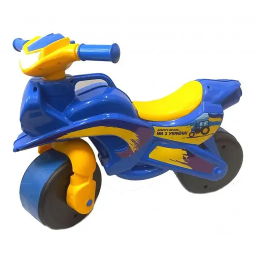 Мотоцикл-толокар Doloni Toys з музичним кермом синій