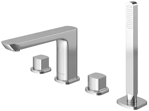 Змішувач на борт ванни Kohlman Foxal chrome QB240F Хром - фото 1