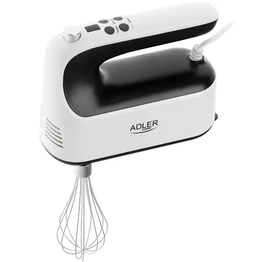 Міксер Adler AD 4229 ручний/ 600Вт/ 9 швидкостей/ Turbo/ контейнер для аксесуарів/ білий
