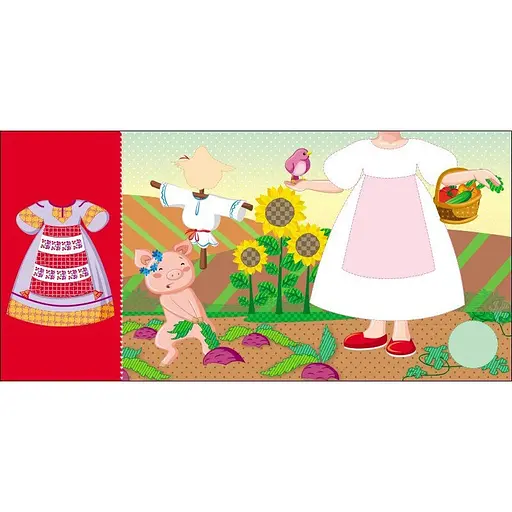 Детская книга с наклейками Одень куклу «Украиночка Стефания у бабушки» 615011 - фото 3