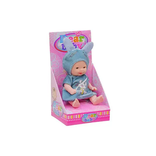 Детская Кукла-Пупс "Мышонок" QX128-139-12 в костюмчике, с сумочкой