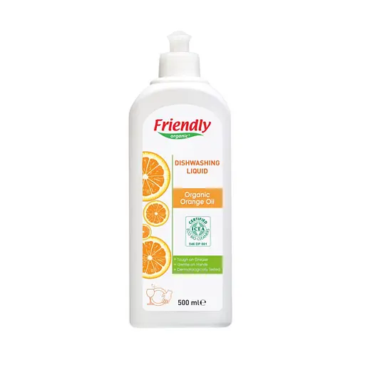 Засіб для миття посуду з апельсиновою олією 500 мл Friendly organic