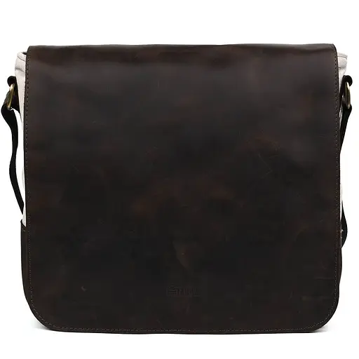 Кожаная мужская сумка через плечо TARWA 30х32х7,5 см nsa0001247 - фото 1
