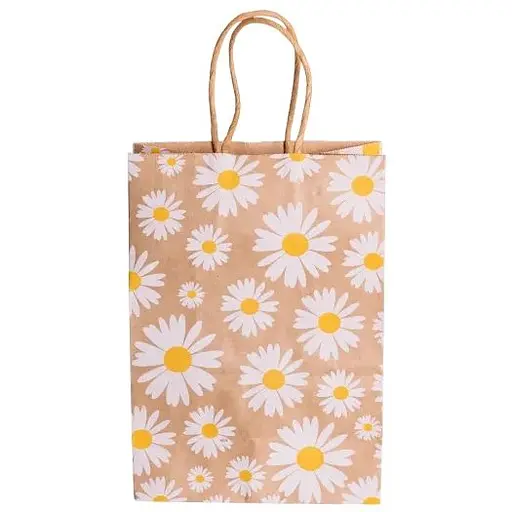 Подарунковий пакет Yiwu HP-10359-6W крафтовий 15х8х21 см 12 шт. білий - фото 1