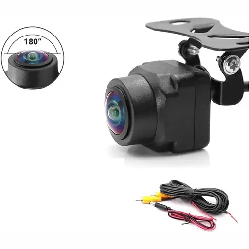 Камера заднего вида E309 1080P 180 градусов объектив «рыбий глаз» универсальная - фото 3
