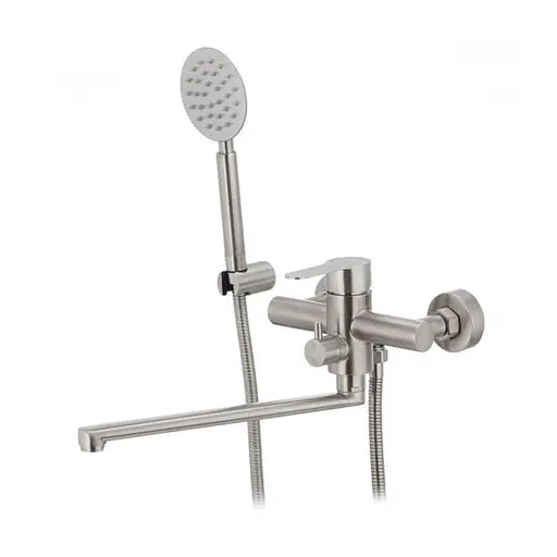 Смеситель для ванны Wezer EKO7-09 сатин Хром матовый - фото 2