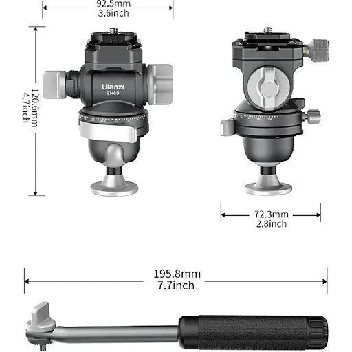 Штативная головка Ulanzi EH09 [129522] - фото 2
