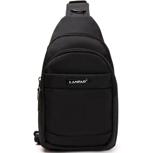 Сумка слинг Lanpad тканевая черный sum0028754 - фото 1