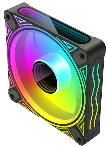 Вентилятор Coolmoon 120мм CM-DM1-B Reverse (CM-DM1-B-R) Black - фото 3