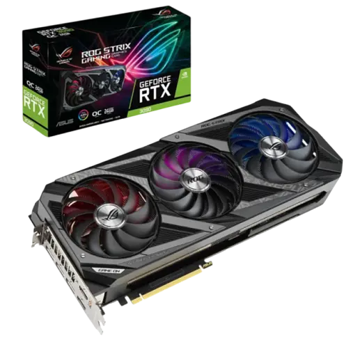 Видеокарта GeForce RTX 3090 24GB Asus ROG Strix OC (ROG-STRIX-RTX3090-O24G-GAMING) Б/У - фото 1