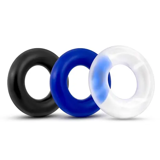 Набор эрекционных колец Blush Stay Hard Donut Rings 3 шт. мульти - фото 4