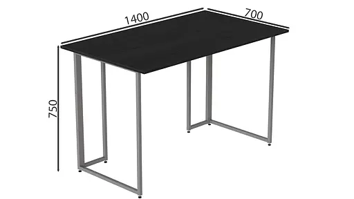 Комп'ютерний стіл Ханна 75x140x70 сірий ДСП Сосна Кембра 16мм FRD-101445 - фото 5