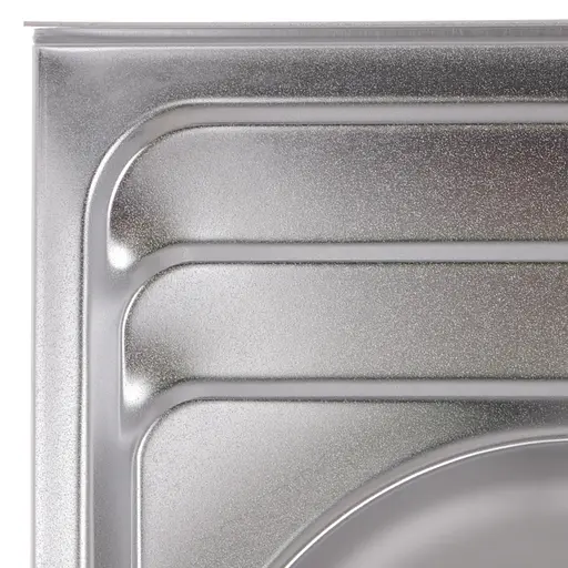 Кухонная мойка накладная Zerix Z8060B-08-180E satin ZX1620, Нержавеющая сталь - фото 4