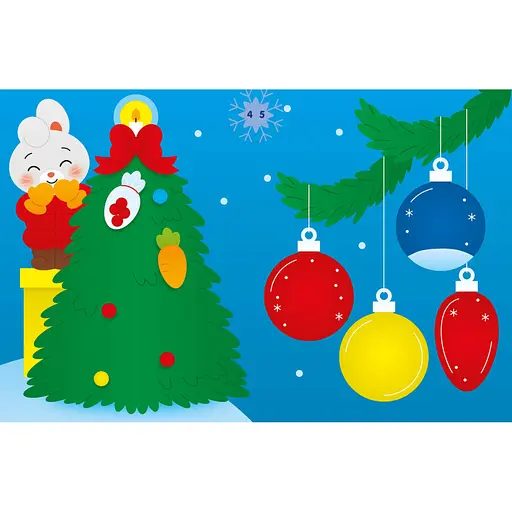 Набор для творчества "Аппликации наклейками Зайчик" 1655005, 30 наклеек - фото 3