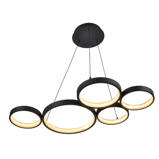 Люстра Brille стельова підвісна лофт в хол LED BL-847S/76W WW BK - фото 4