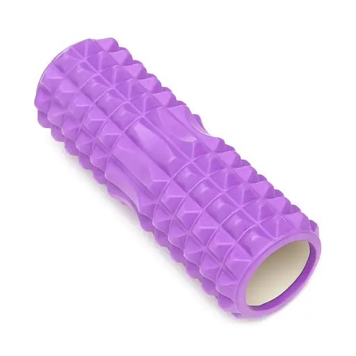 Масажний ролик Cornix EVA 33 x 14 см (валик, ролер) XR-0328 Violet - фото 3