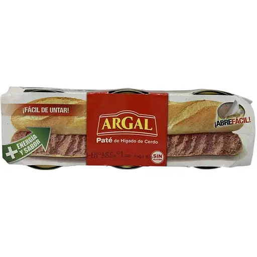 Паштет Argal Pate de Higado de Cerdo з свинячої печінки 249 г (3 шт. х 83 г)