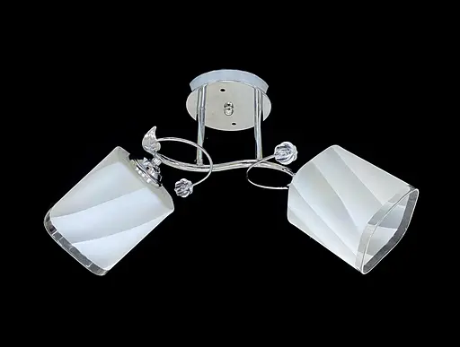 Люстра стельова на 2 плафони 6220L/2 Хром