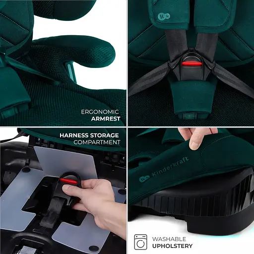 Автокрісло Kinderkraft Fix2Go i-Size Green (KCFI2GO0GRE0000) - фото 13