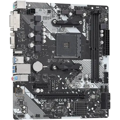 Материнская плата ASRock B450M-HDV R4.0 Socket AM4 - фото 4